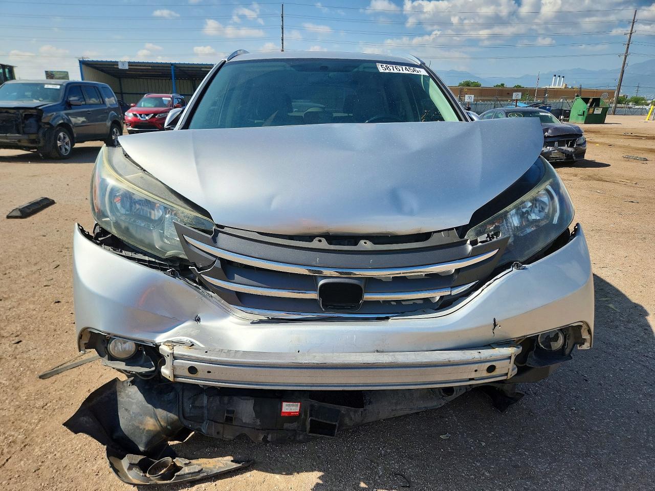 2012 Honda Cr-v Exl Silver vin: JHLRM4H78CC007921