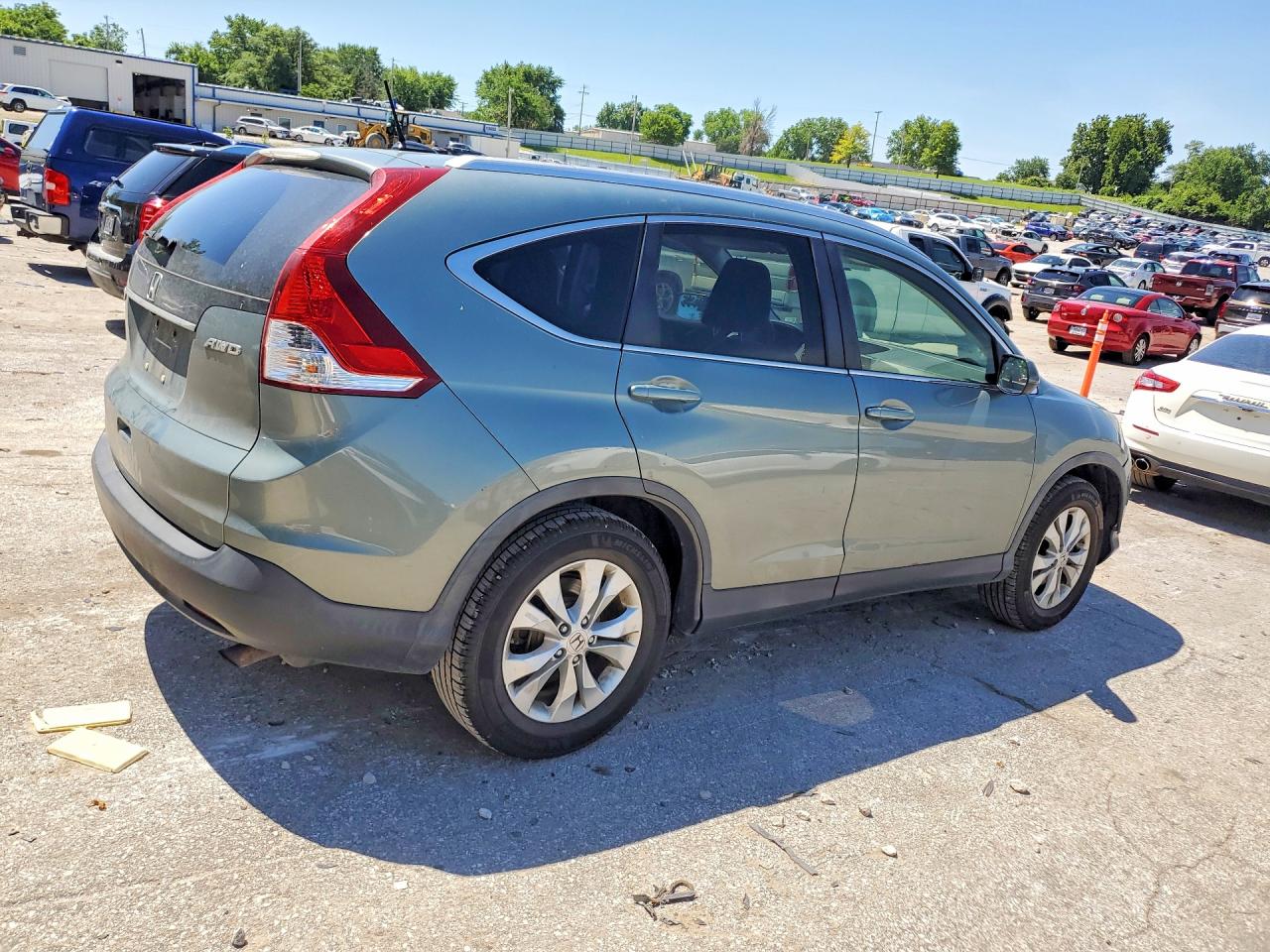 2012 Honda Cr-v Exl Green vin: JHLRM4H78CC008146