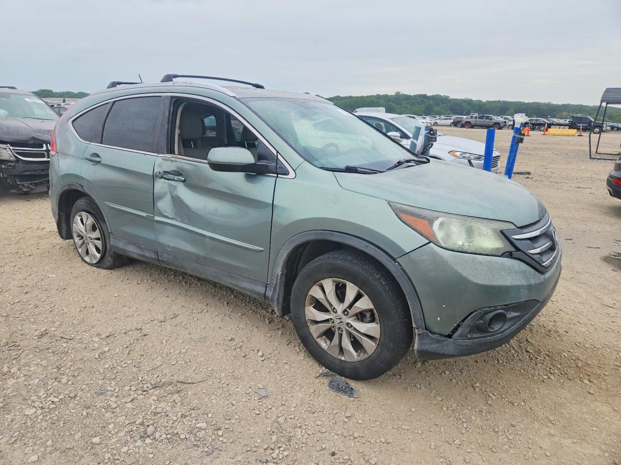 2012 Honda Cr-v Exl Green vin: JHLRM4H78CC008468