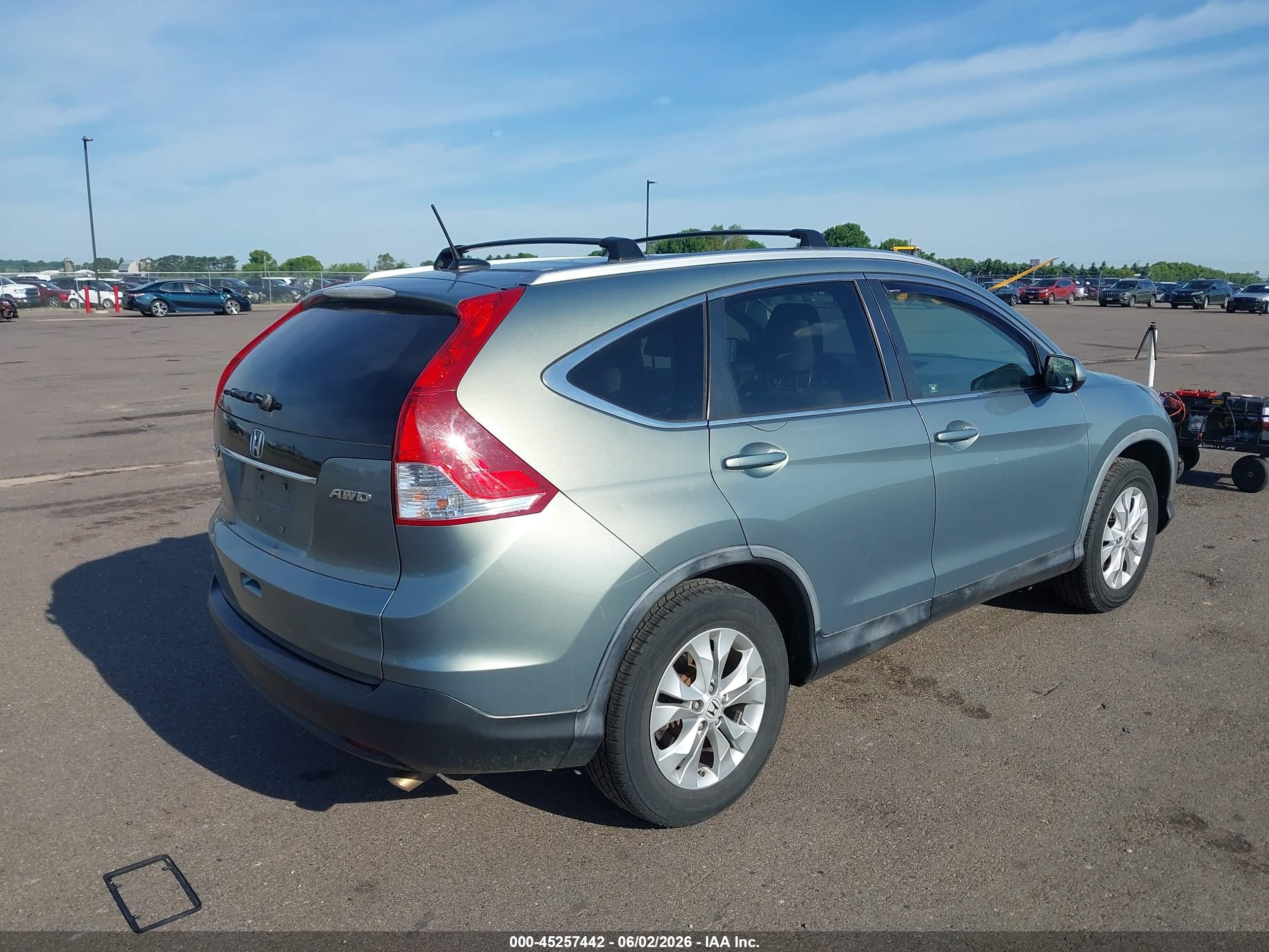 2012 Honda Cr-v Ex-l Gray vin: JHLRM4H78CC011127