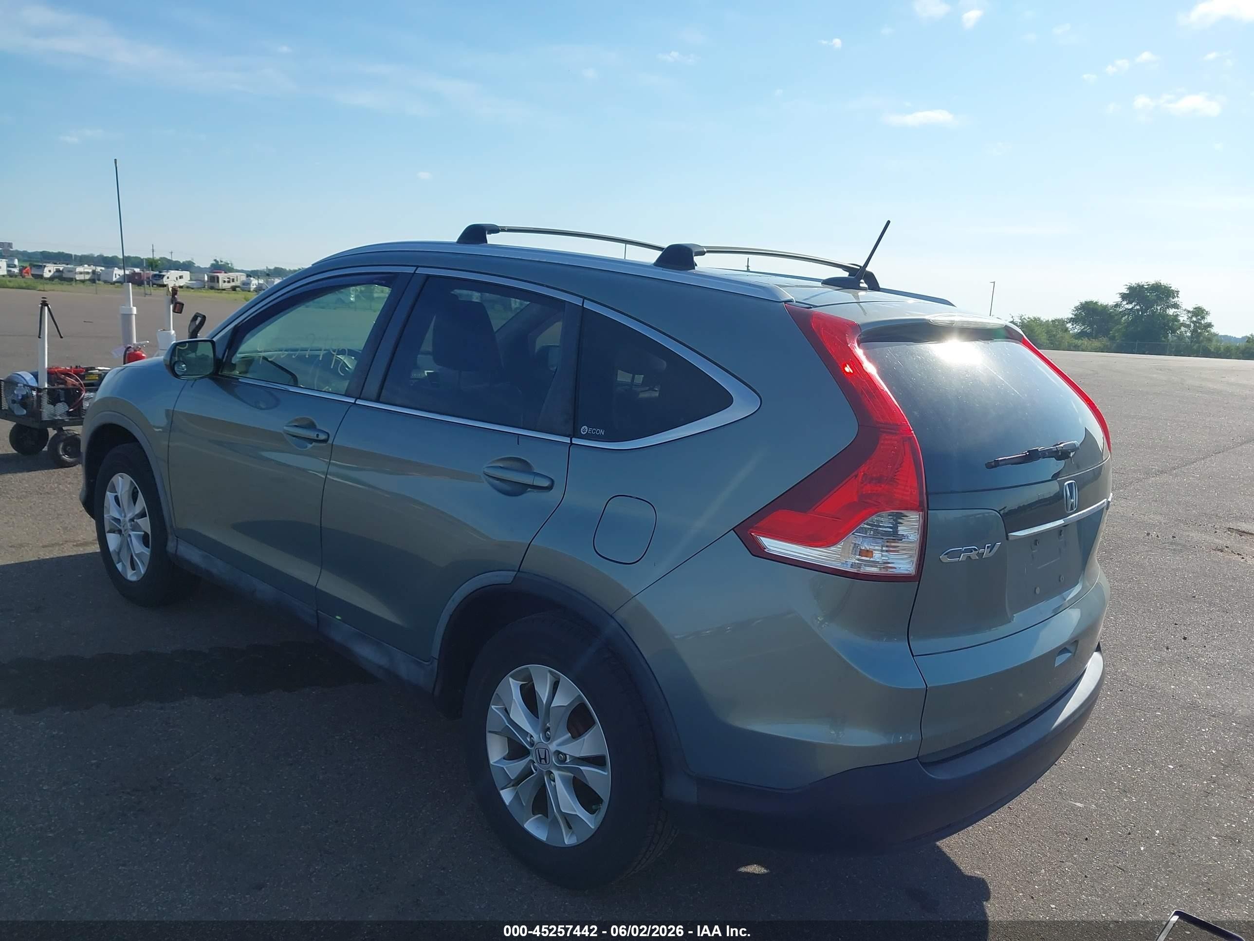 2012 Honda Cr-v Ex-l Gray vin: JHLRM4H78CC011127