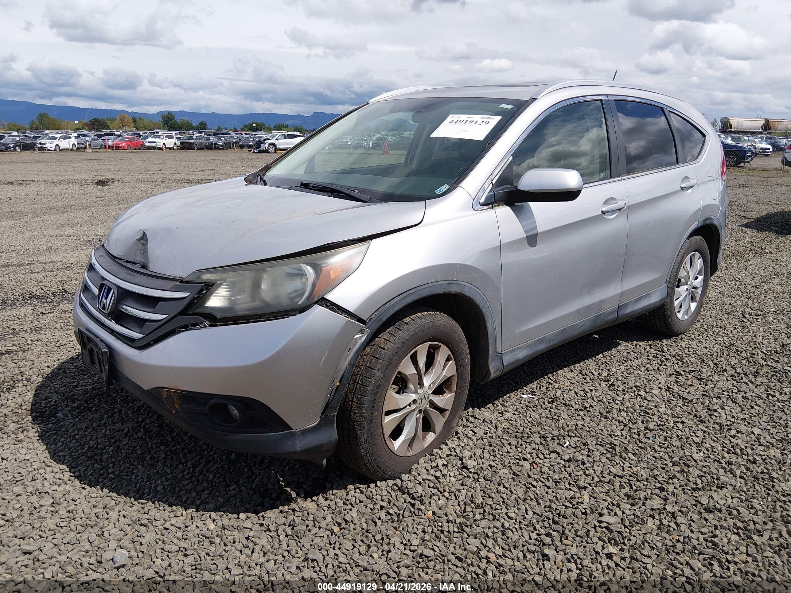 2012 Honda Cr-v Ex-l Серебряный vin: JHLRM4H78CC015243