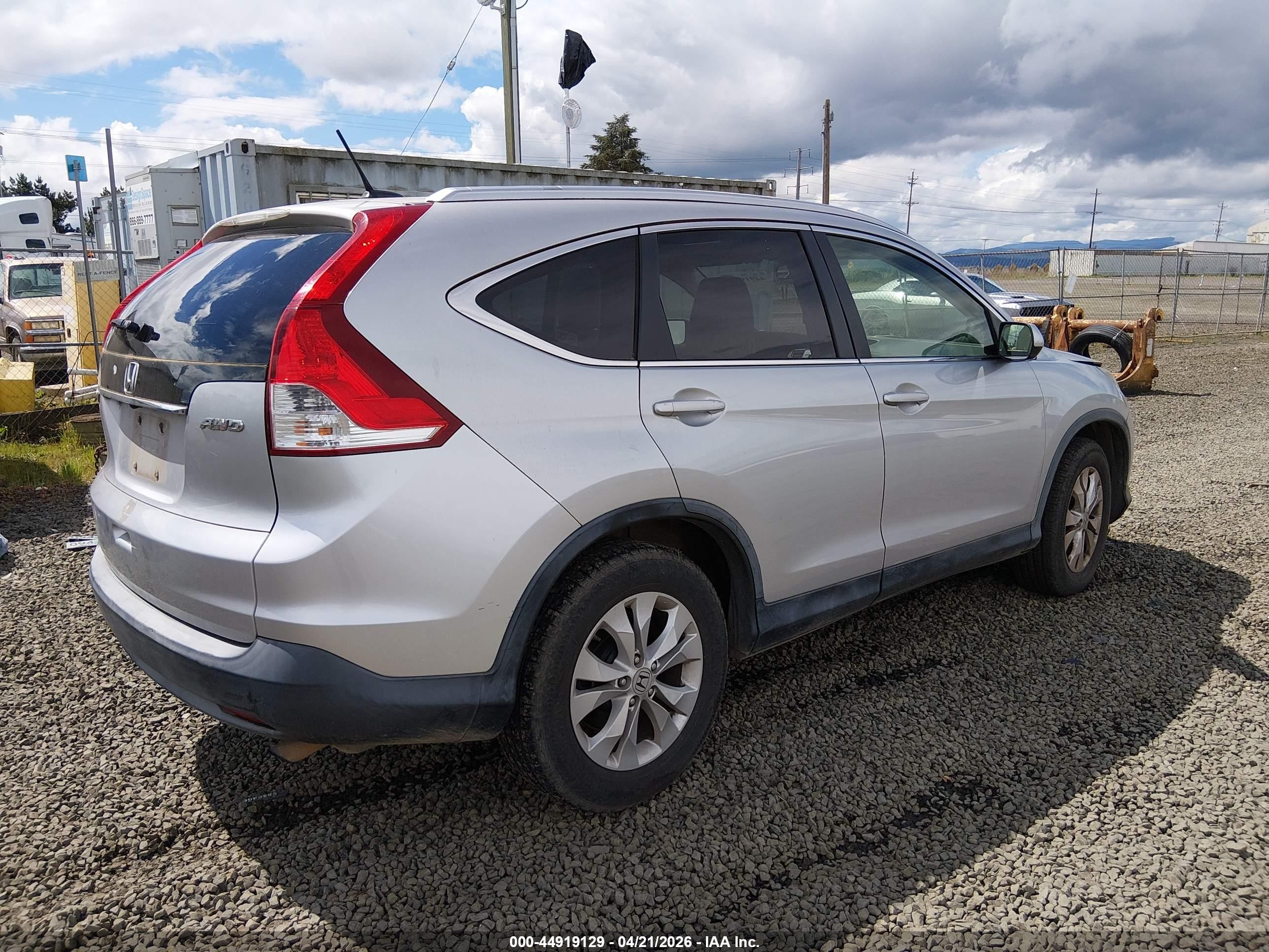 2012 Honda Cr-v Ex-l Серебряный vin: JHLRM4H78CC015243