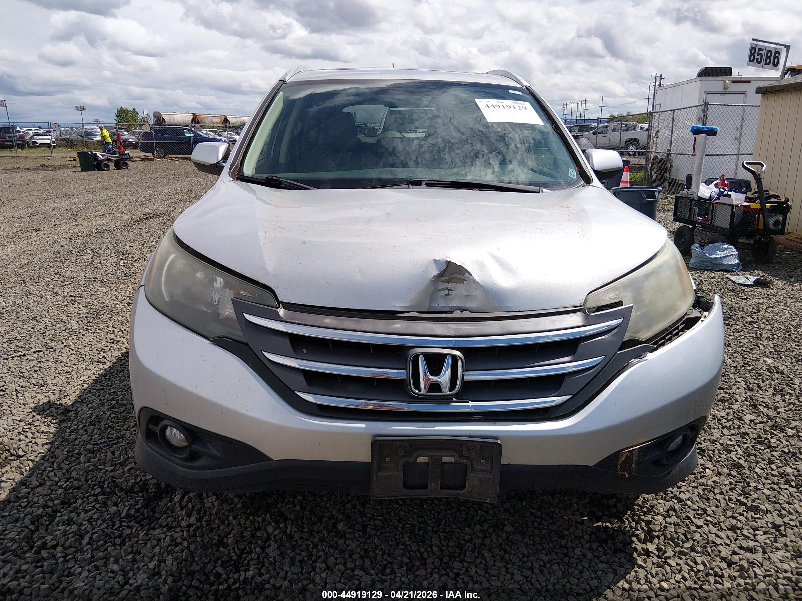 2012 Honda Cr-v Ex-l Серебряный vin: JHLRM4H78CC015243