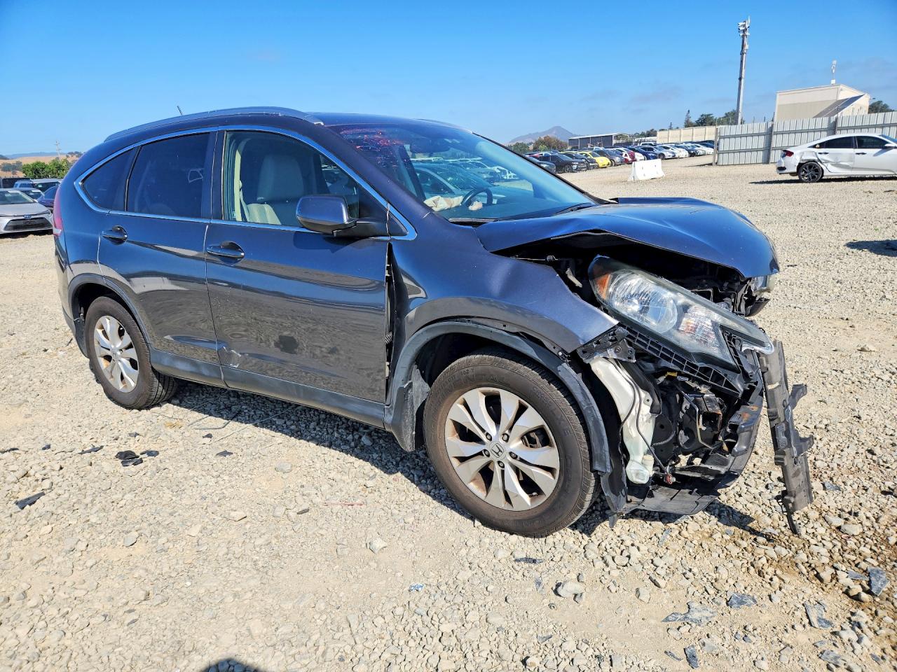 2012 Honda Cr-v Exl Gray vin: JHLRM4H78CC017056
