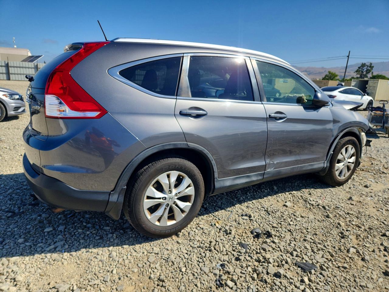 2012 Honda Cr-v Exl Gray vin: JHLRM4H78CC017056