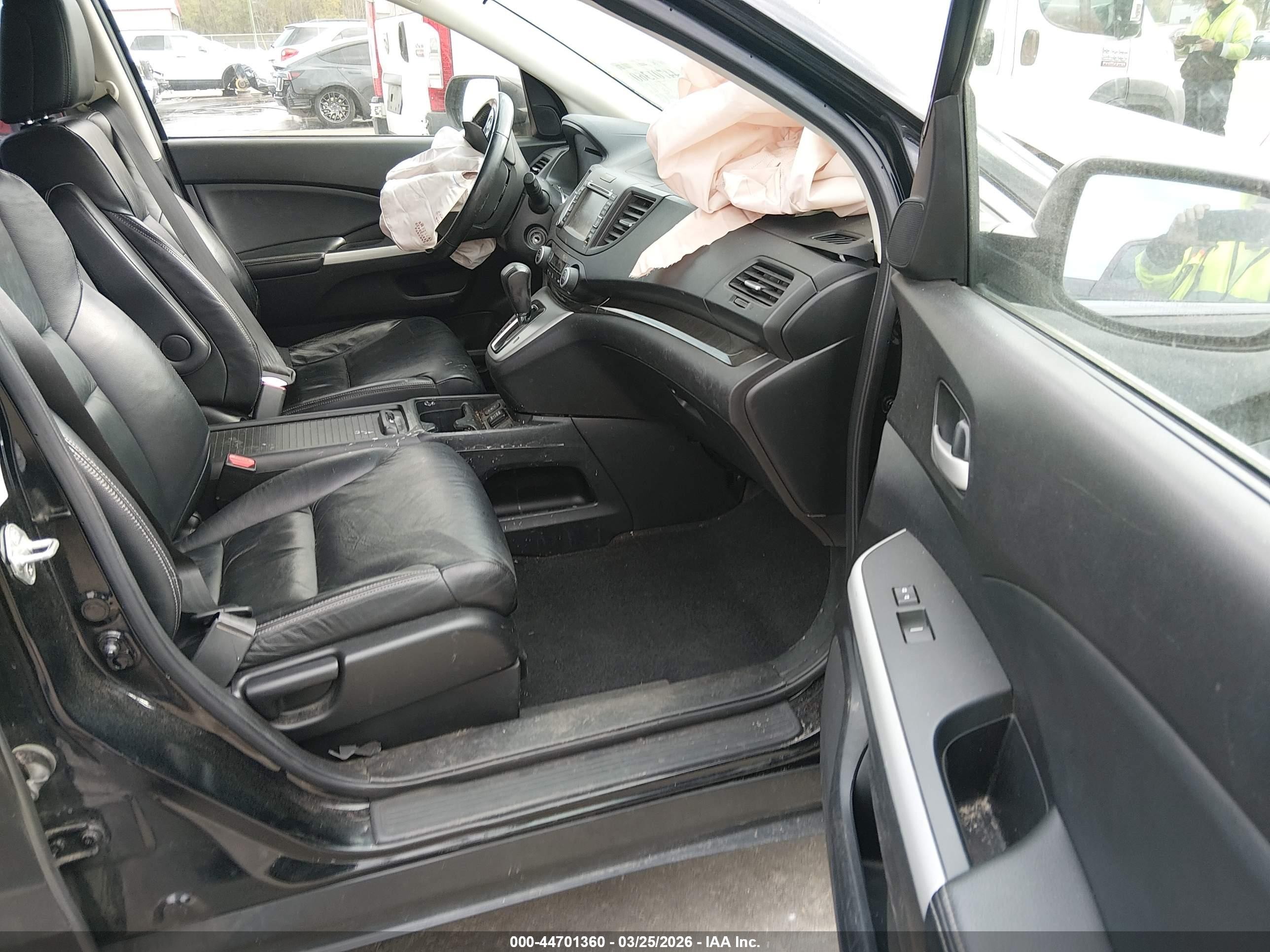 2012 Honda Cr-v Ex-l Black vin: JHLRM4H78CC021270