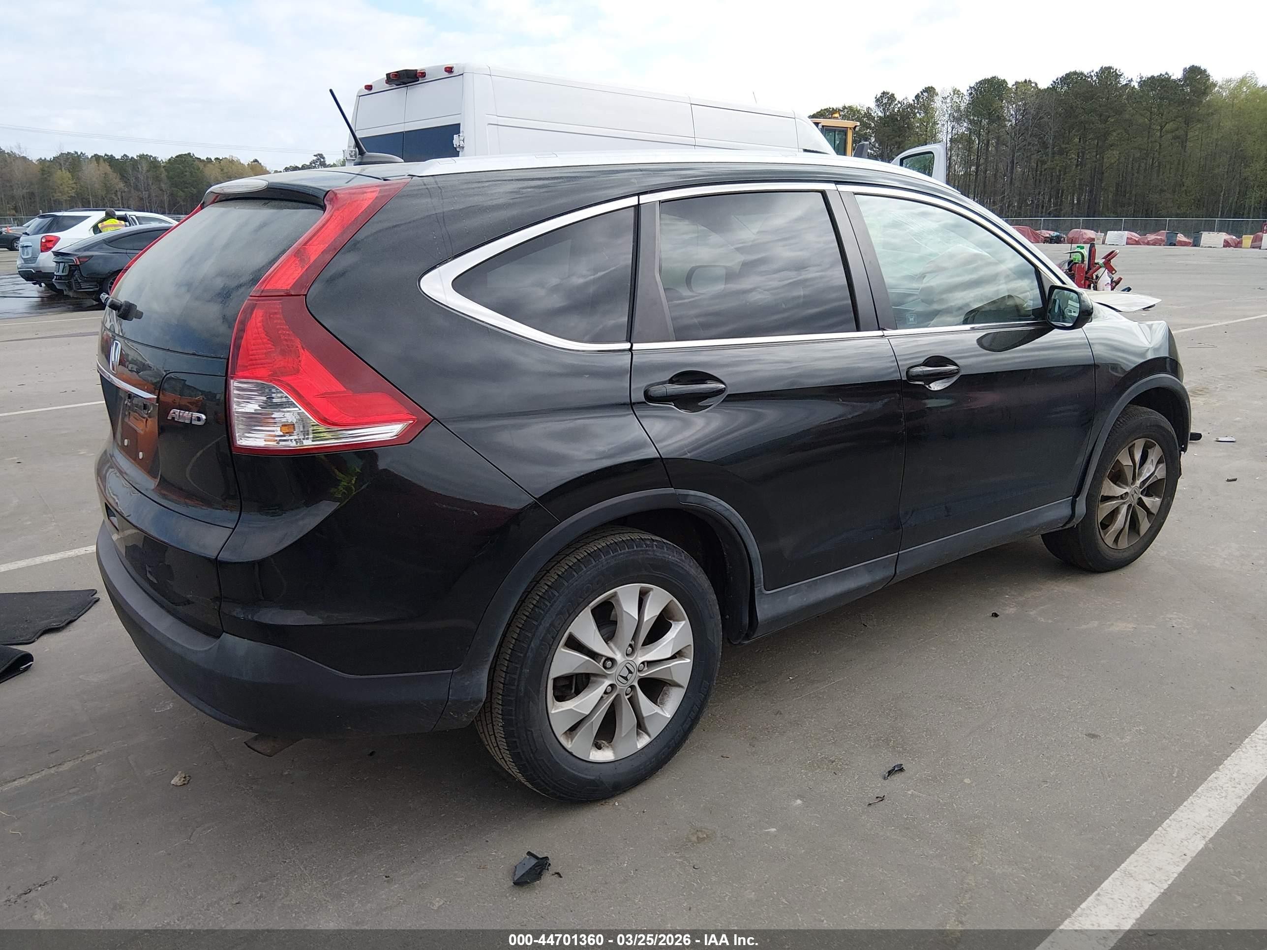 2012 Honda Cr-v Ex-l Black vin: JHLRM4H78CC021270