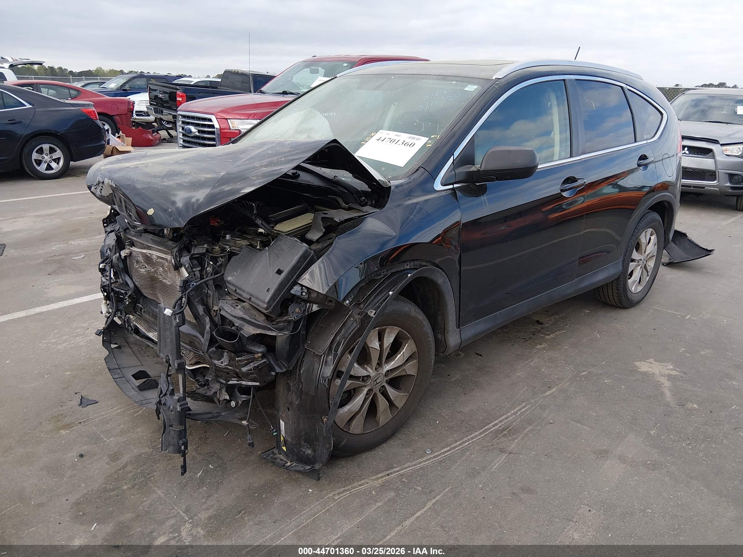 2012 Honda Cr-v Ex-l Black vin: JHLRM4H78CC021270