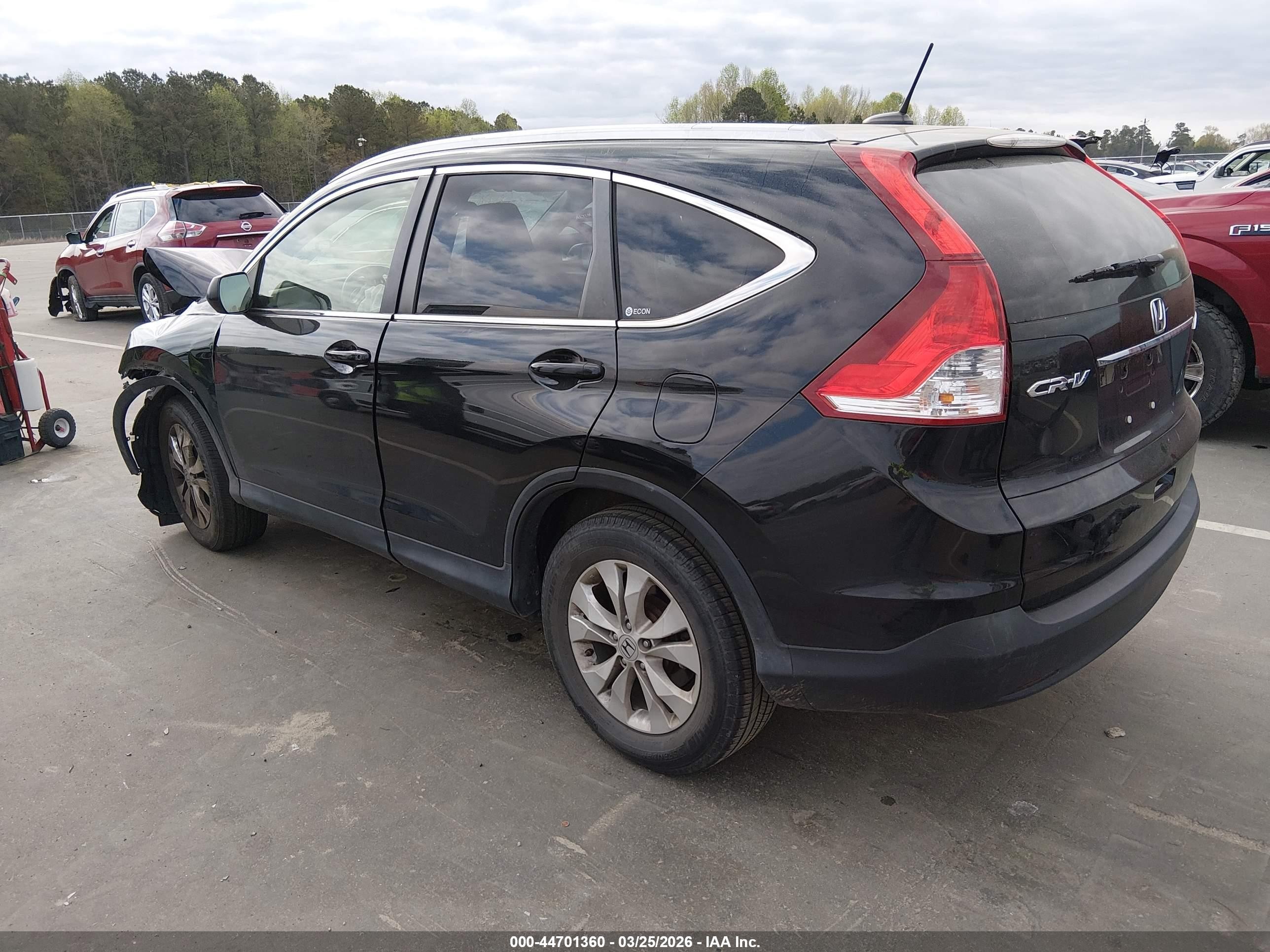 2012 Honda Cr-v Ex-l Black vin: JHLRM4H78CC021270