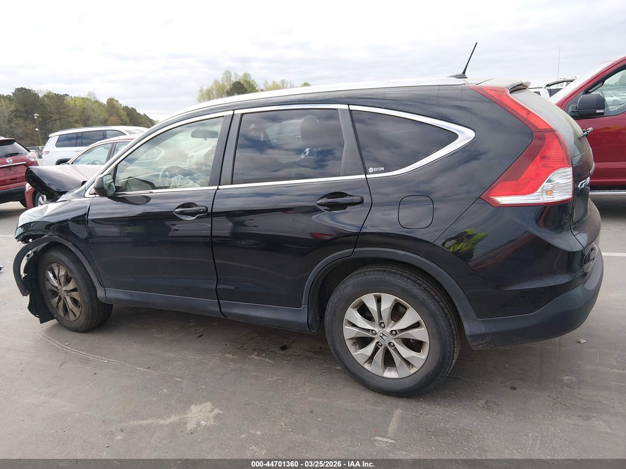 2012 Honda Cr-v Ex-l Black vin: JHLRM4H78CC021270