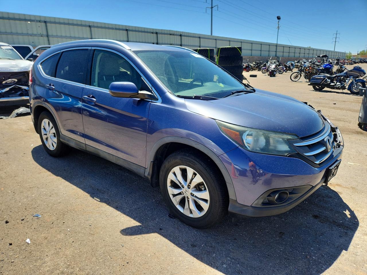 2012 Honda Cr-v Exl Blue vin: JHLRM4H78CC023536