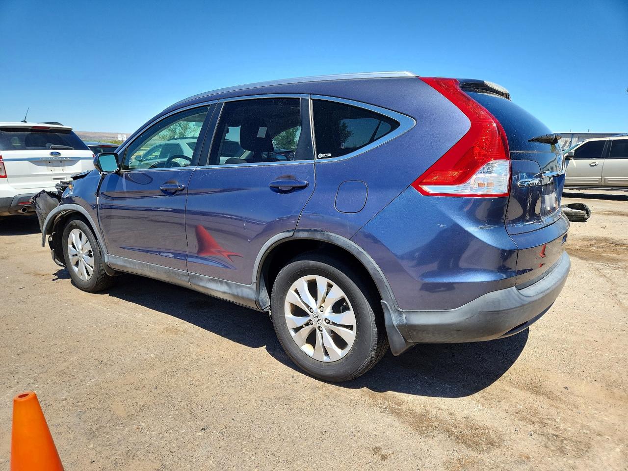2012 Honda Cr-v Exl Blue vin: JHLRM4H78CC023536
