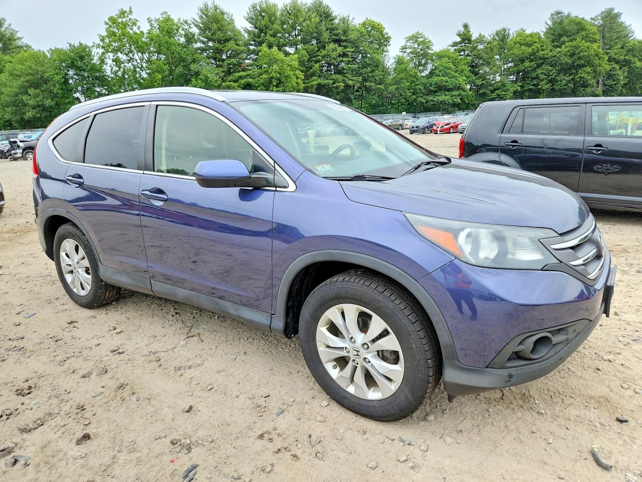 2012 Honda Cr-v Exl Blue vin: JHLRM4H78CC025187