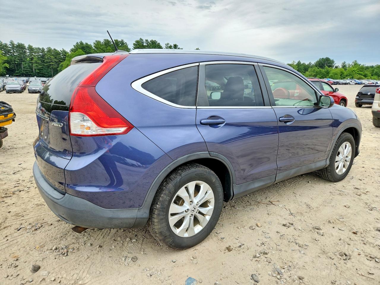 2012 Honda Cr-v Exl Blue vin: JHLRM4H78CC025187