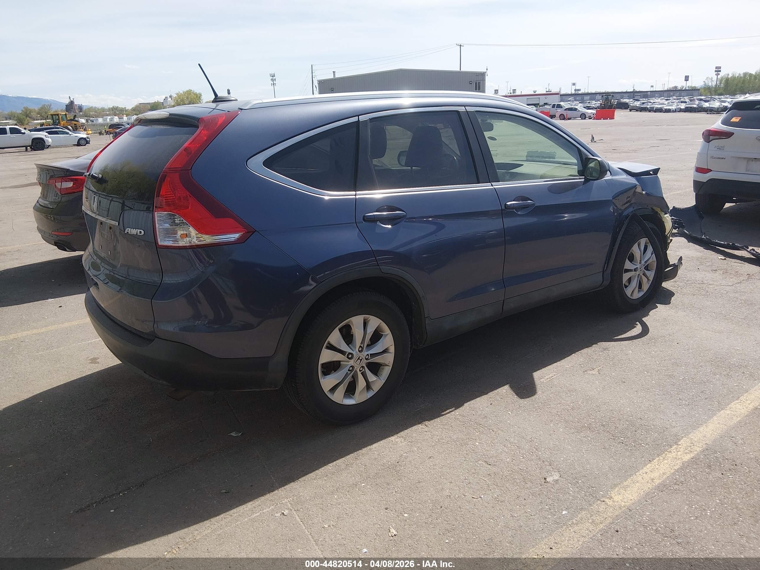 2012 Honda Cr-v Ex-l Синий vin: JHLRM4H78CC027957