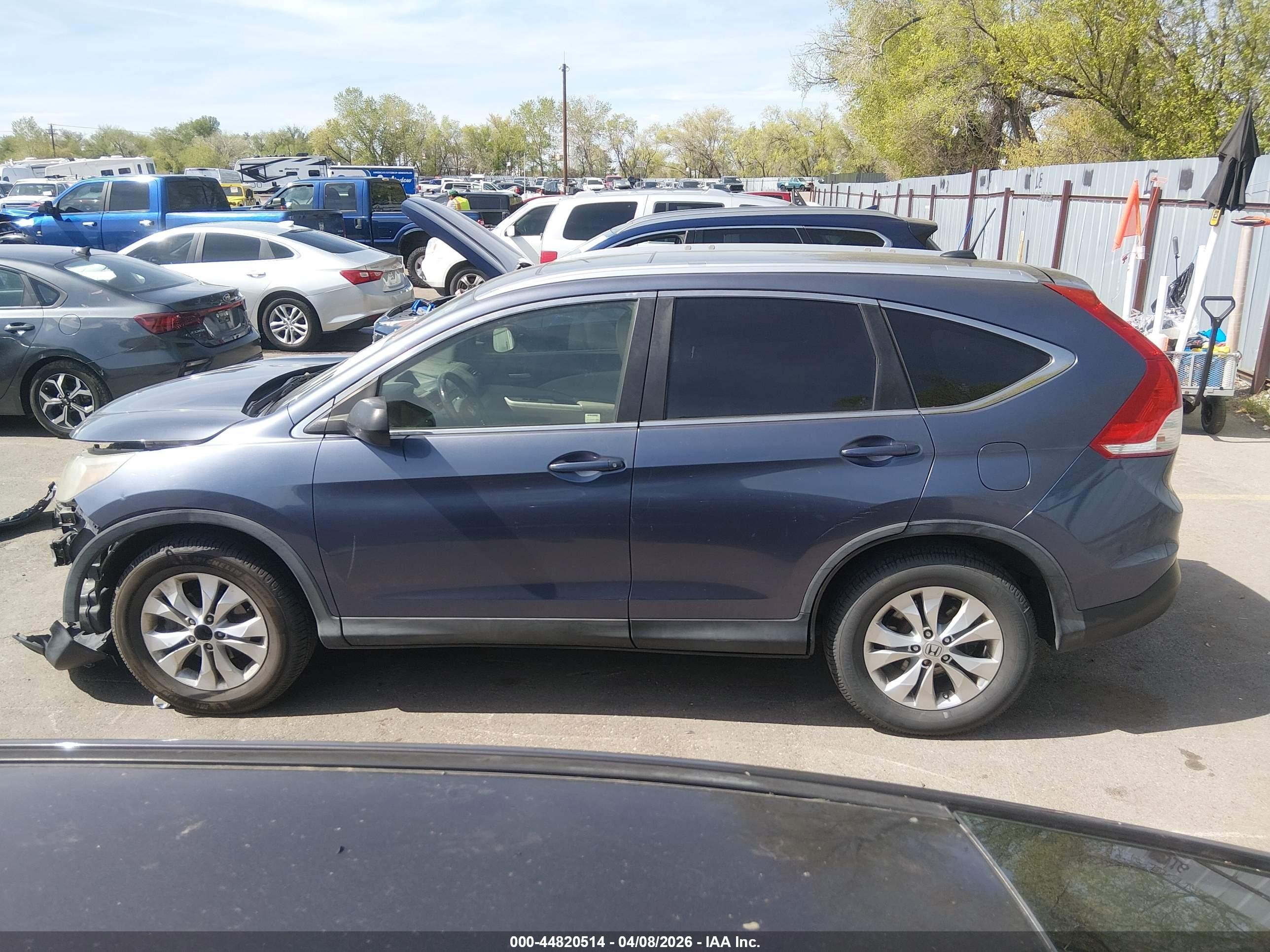 2012 Honda Cr-v Ex-l Синий vin: JHLRM4H78CC027957