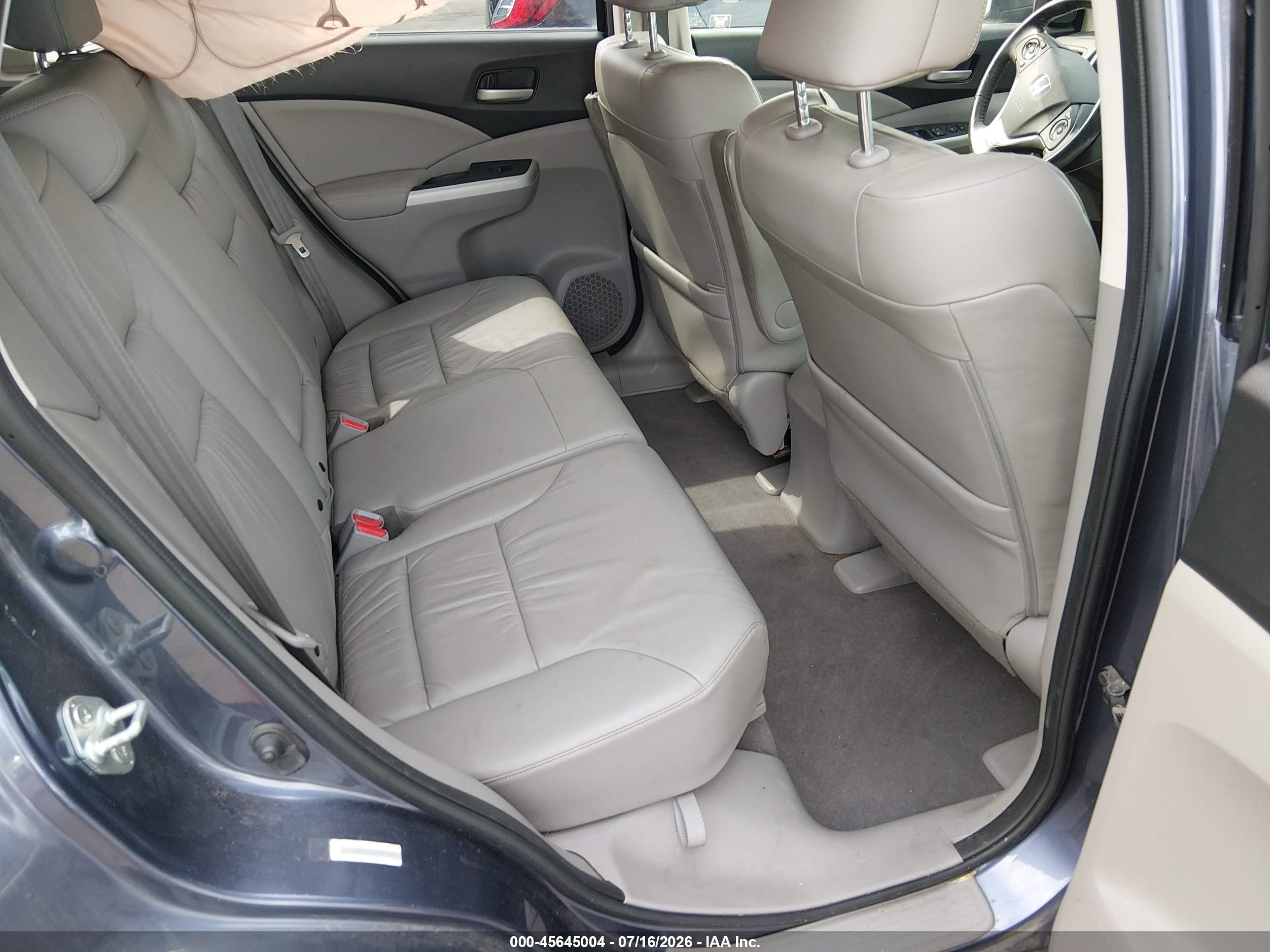 2012 Honda Cr-v Ex-l Blue vin: JHLRM4H79CC003960