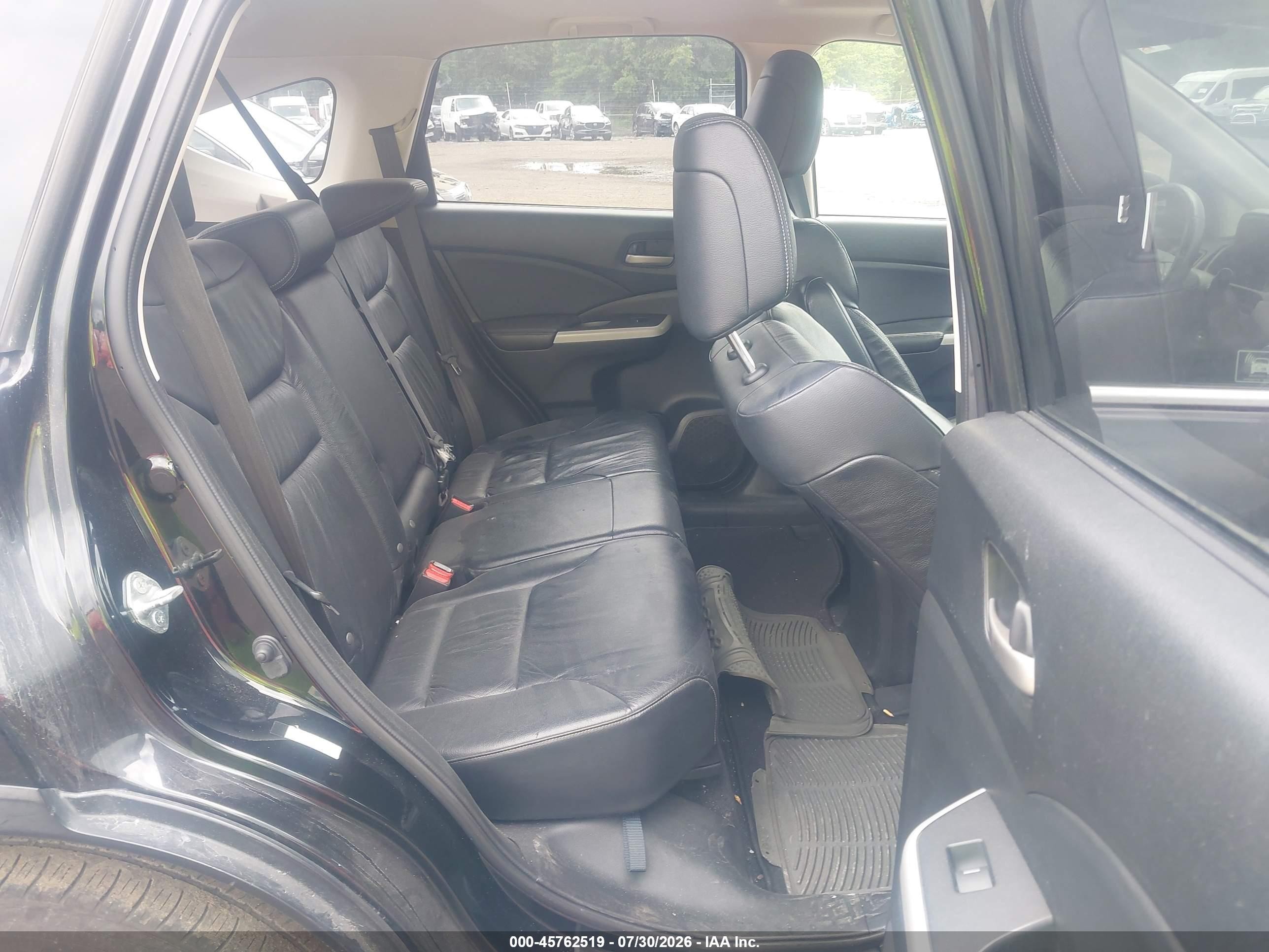 2012 Honda Cr-v Ex-l Black vin: JHLRM4H79CC008916