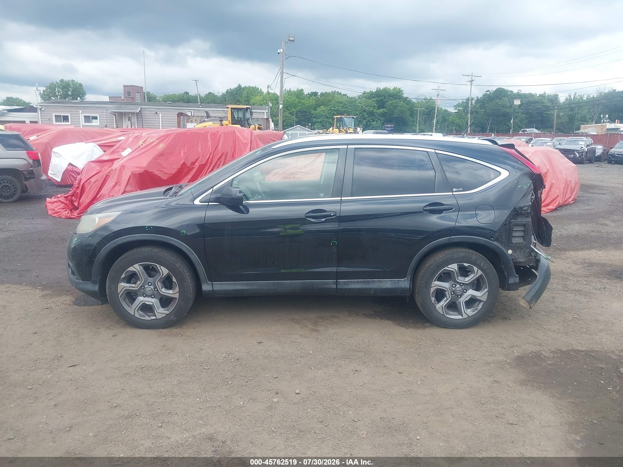 2012 Honda Cr-v Ex-l Black vin: JHLRM4H79CC008916