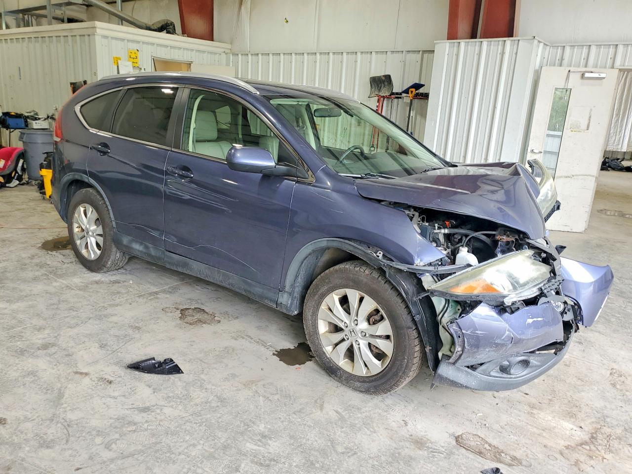 2012 Honda Cr-v Exl Синий vin: JHLRM4H79CC016384