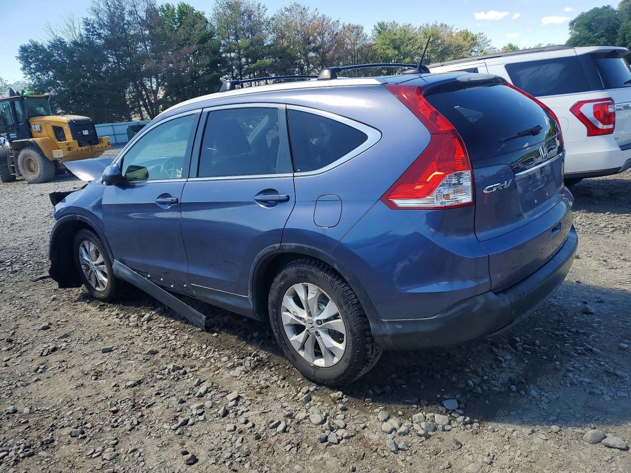 2012 Honda Cr-v Exl Blue vin: JHLRM4H79CC018796