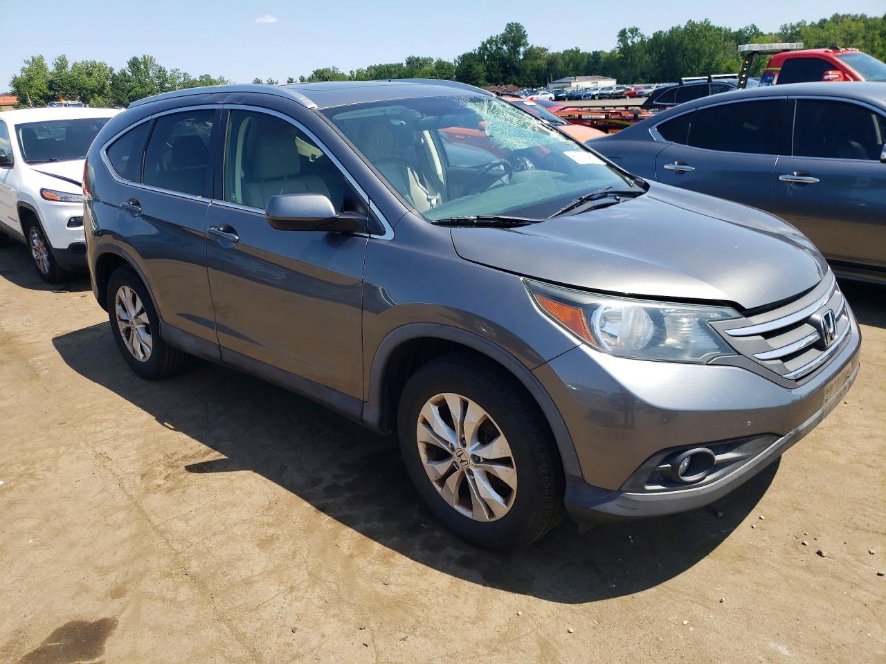 2012 Honda Cr-v Exl Gray vin: JHLRM4H79CC021181