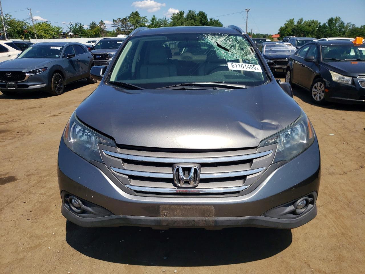 2012 Honda Cr-v Exl Gray vin: JHLRM4H79CC021181