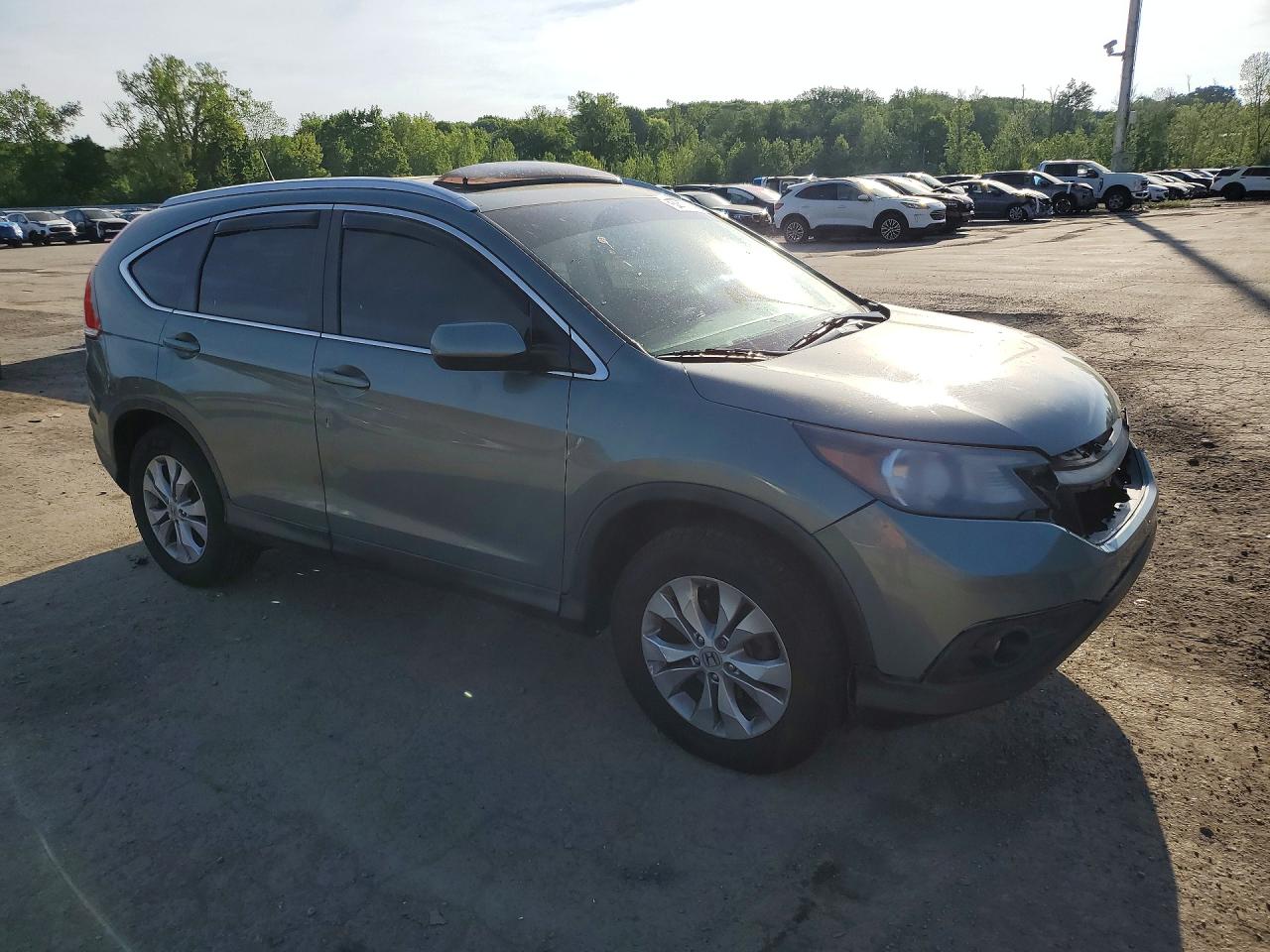 2012 Honda Cr-v Exl Green vin: JHLRM4H79CC022377