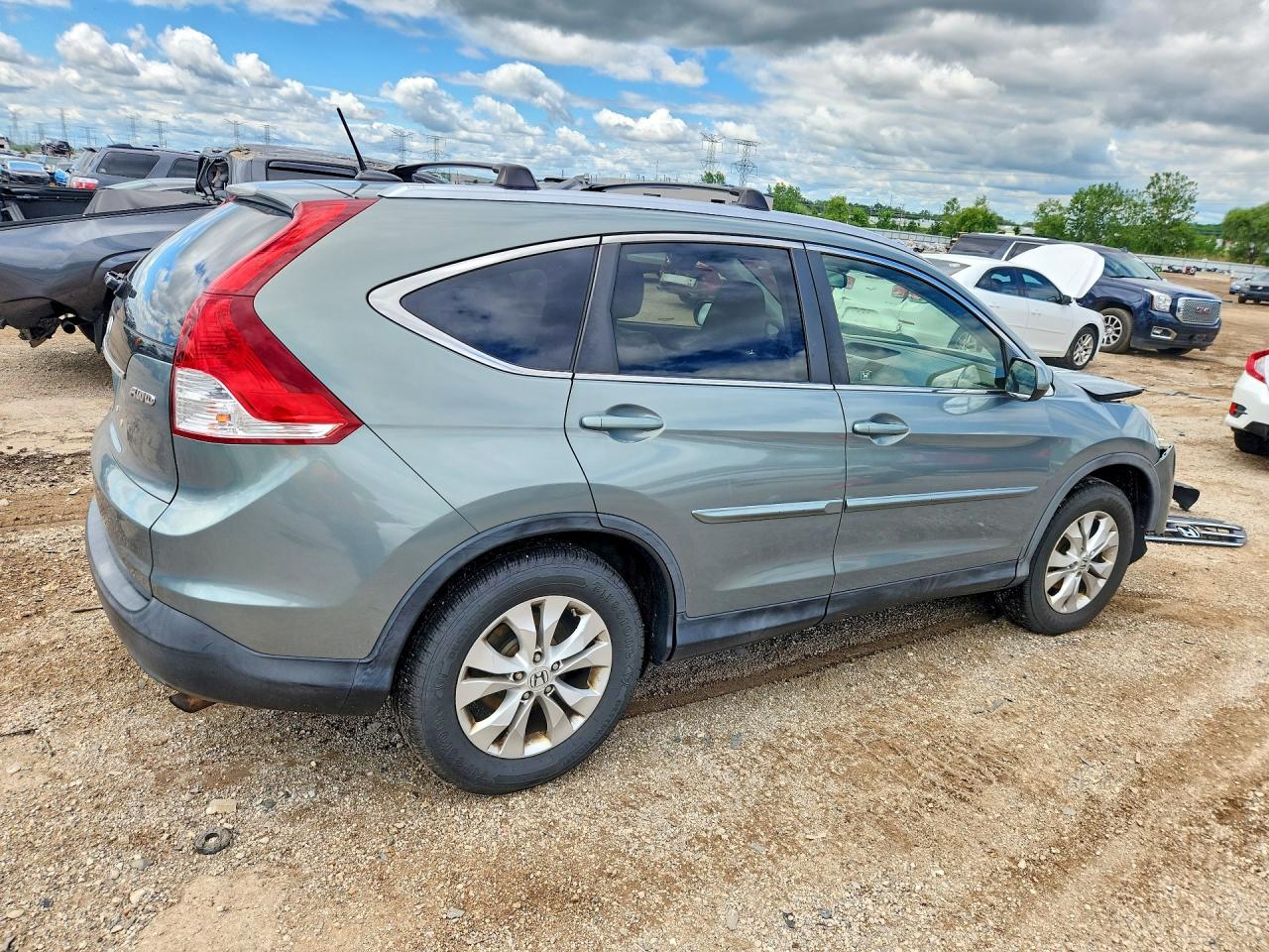 2012 Honda Cr-v Exl Green vin: JHLRM4H79CC022766