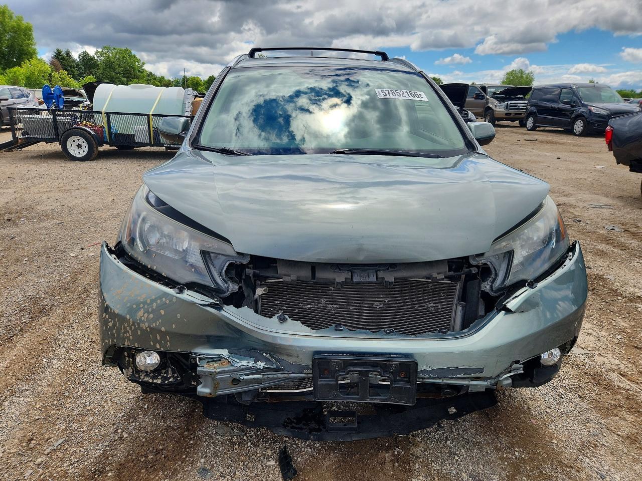 2012 Honda Cr-v Exl Green vin: JHLRM4H79CC022766