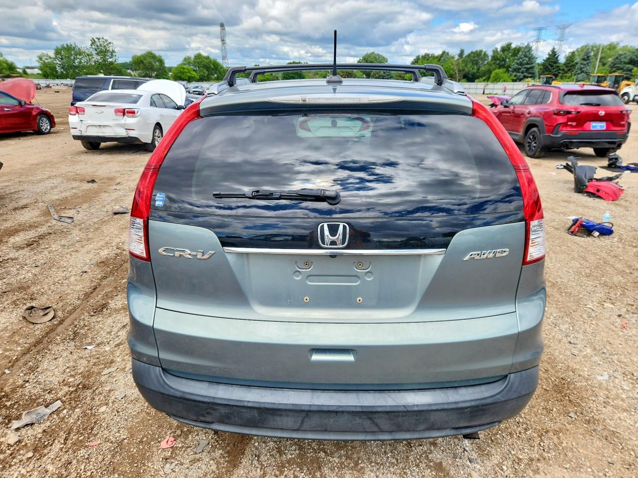 2012 Honda Cr-v Exl Green vin: JHLRM4H79CC022766