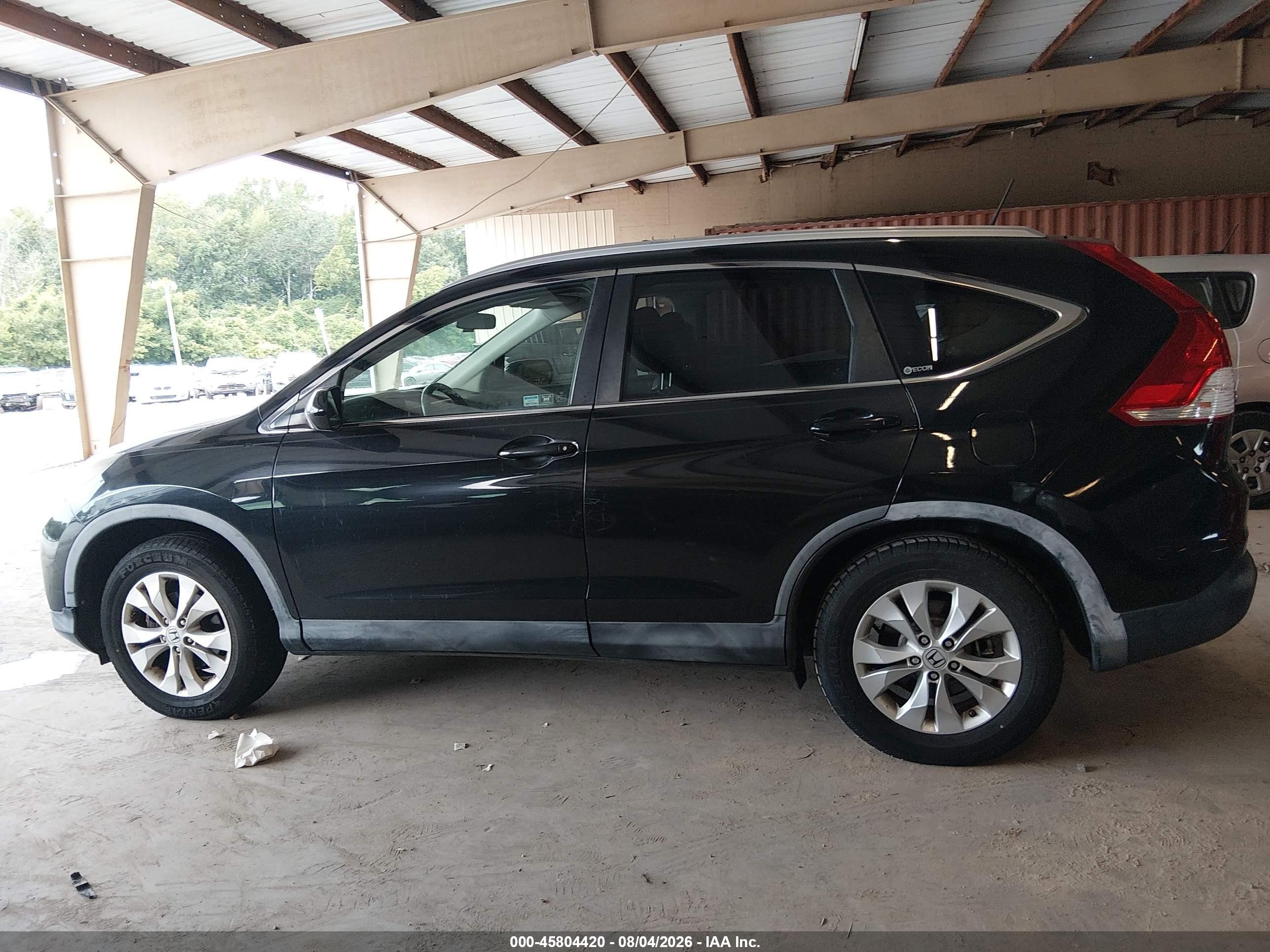 2012 Honda Cr-v Ex-l Black vin: JHLRM4H7XCC001621