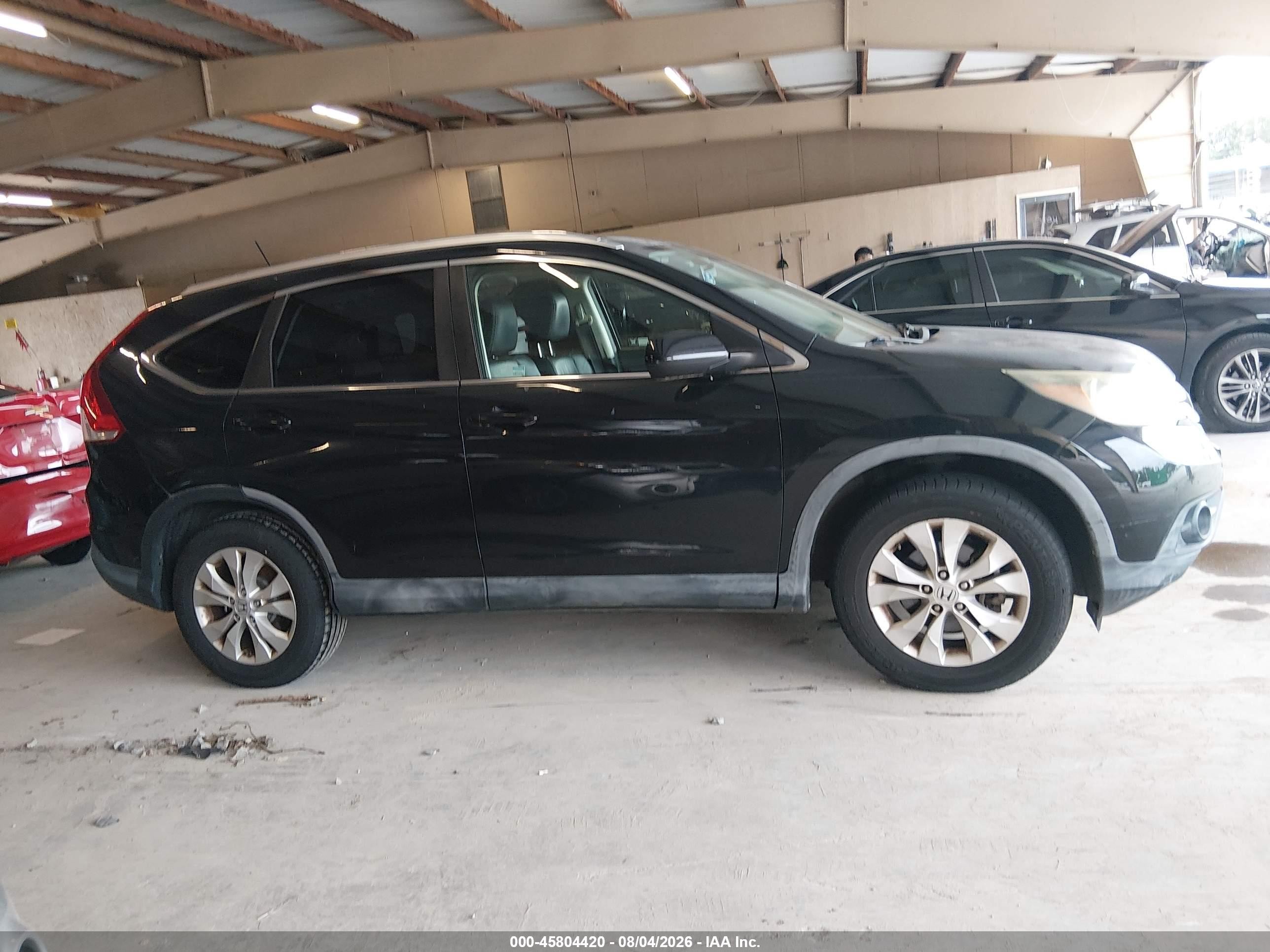 2012 Honda Cr-v Ex-l Black vin: JHLRM4H7XCC001621