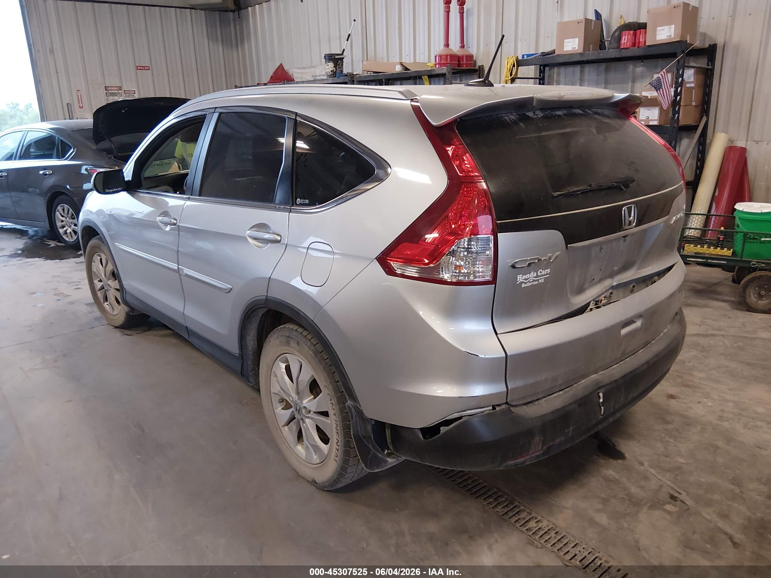 2012 Honda Cr-v Ex-l Silver vin: JHLRM4H7XCC007628