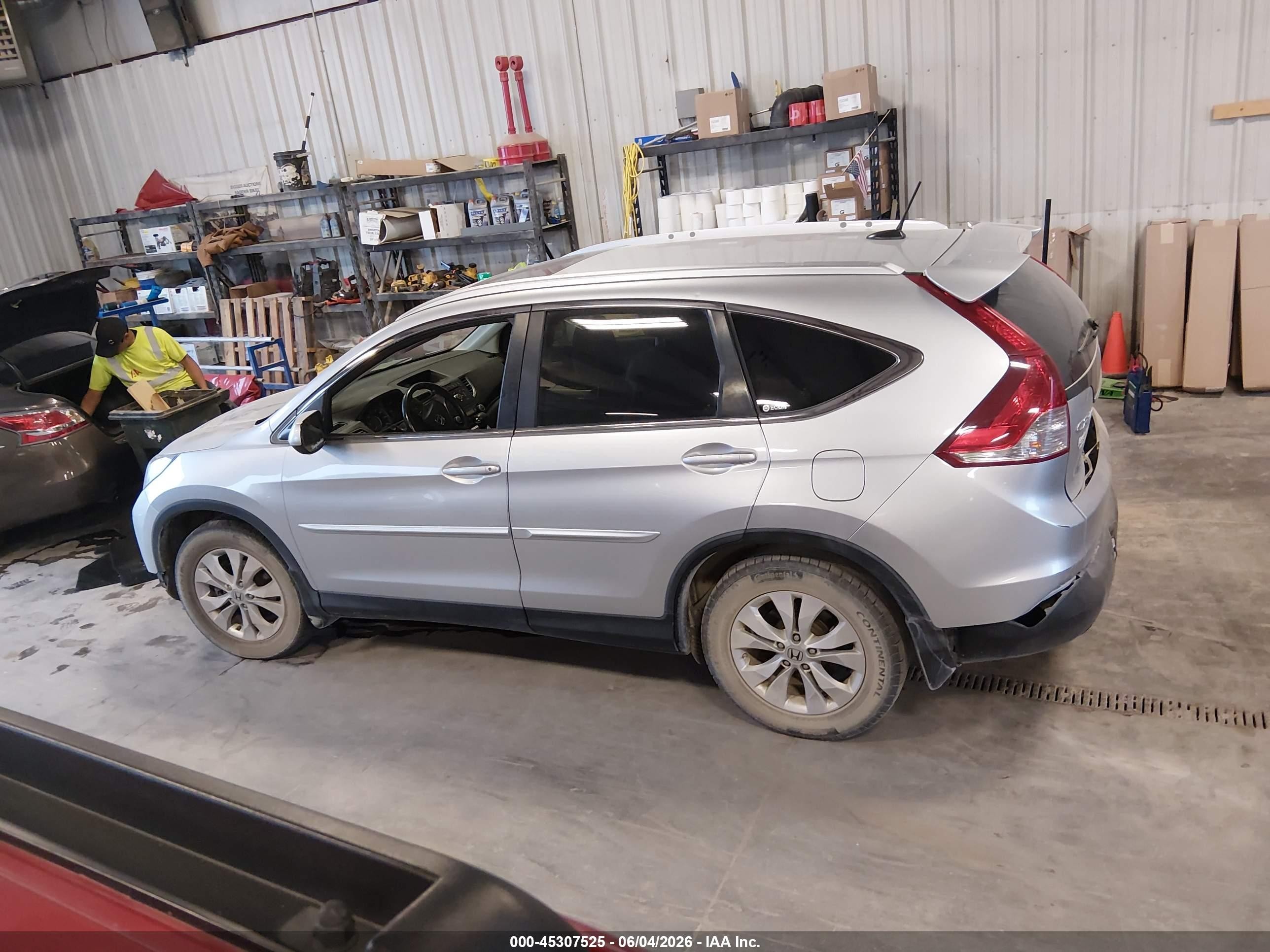2012 Honda Cr-v Ex-l Silver vin: JHLRM4H7XCC007628
