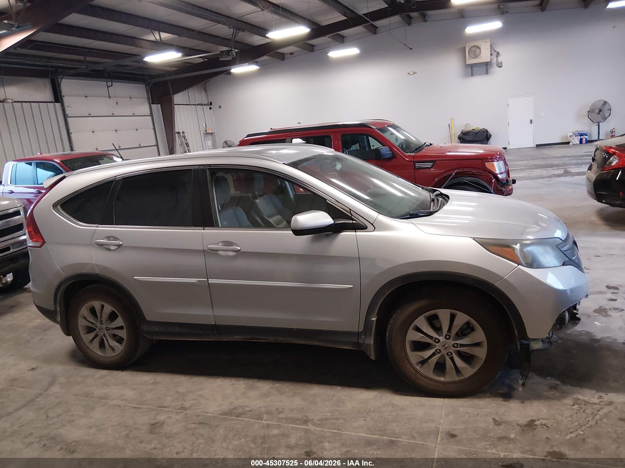 2012 Honda Cr-v Ex-l Silver vin: JHLRM4H7XCC007628