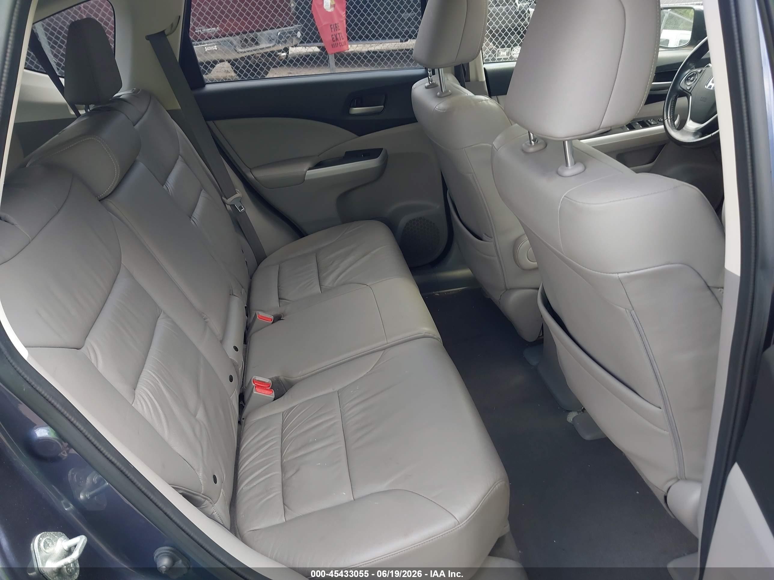 2012 Honda Cr-v Ex-l Light Blue vin: JHLRM4H7XCC013560
