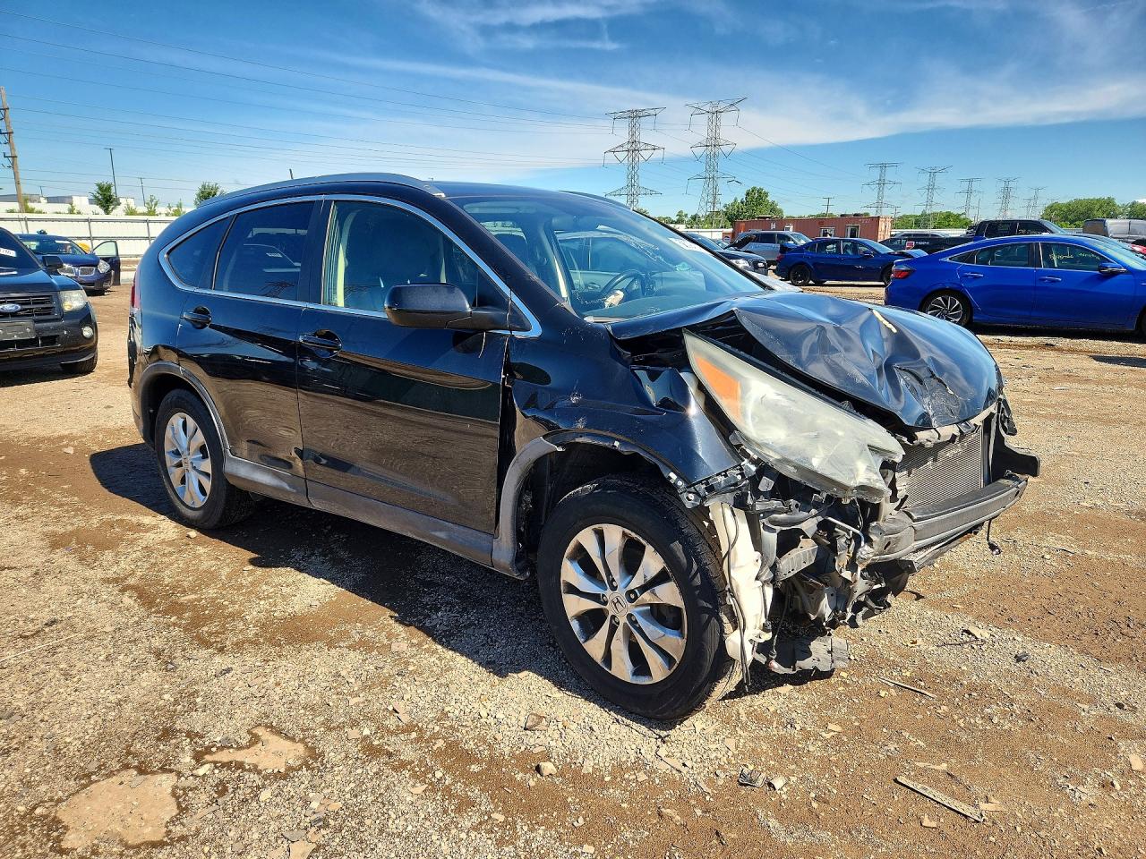 2012 Honda Cr-v Exl Black vin: JHLRM4H7XCC016829