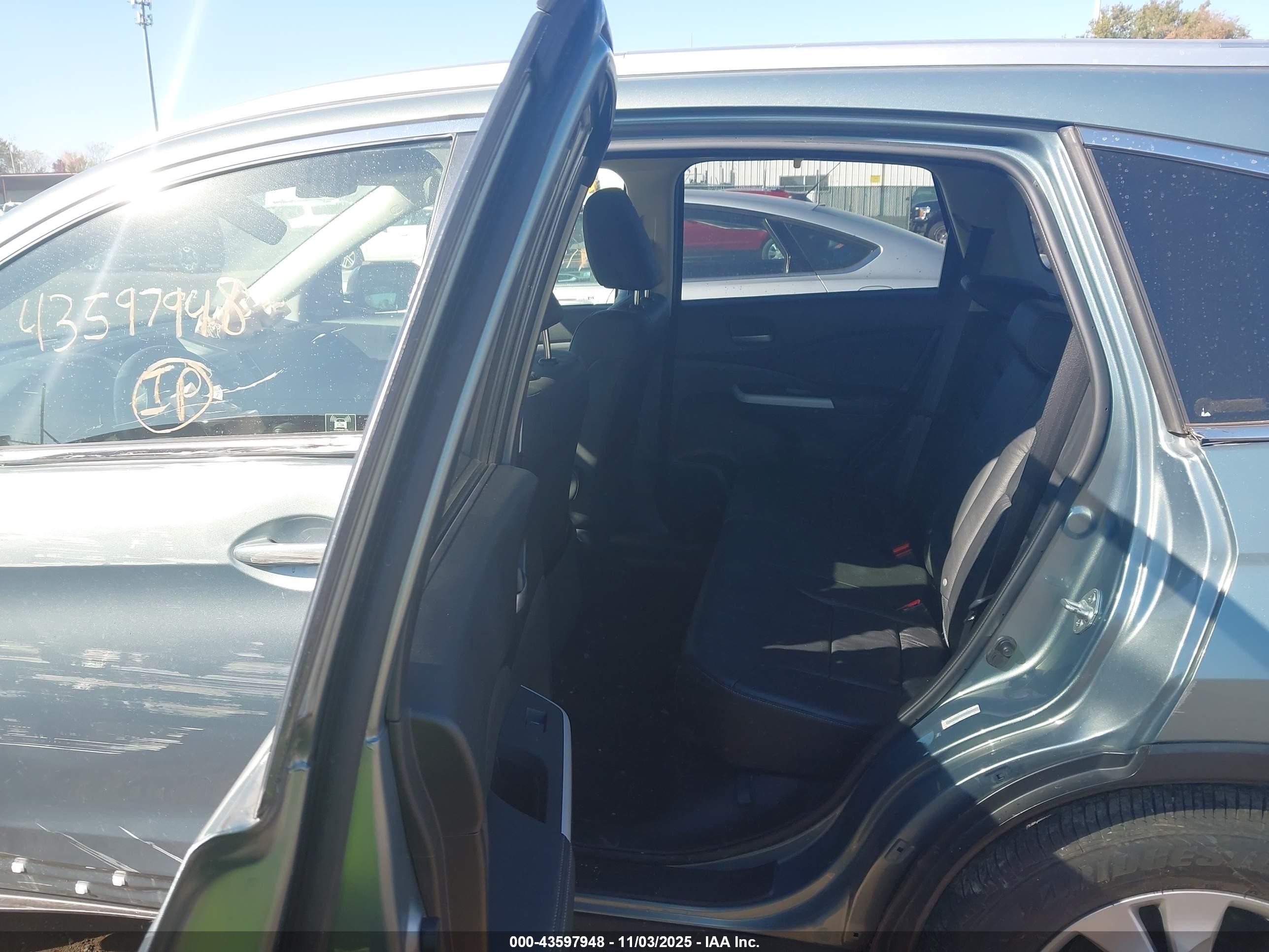 2012 Honda Cr-v Ex-l Blue vin: JHLRM4H7XCC022467