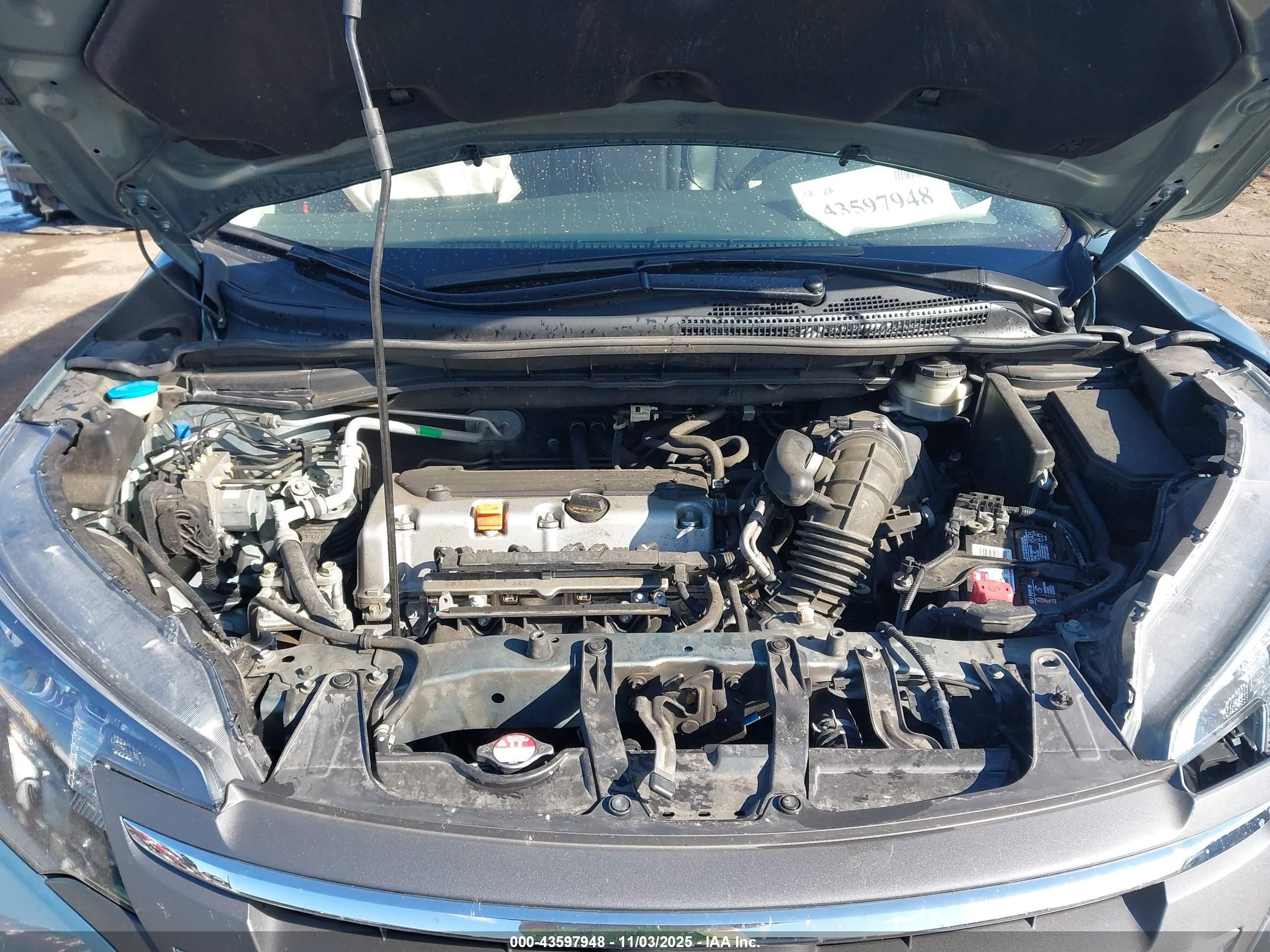 2012 Honda Cr-v Ex-l Blue vin: JHLRM4H7XCC022467