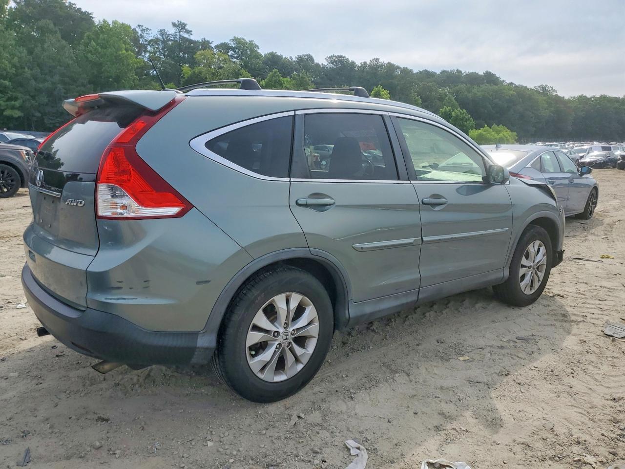 2012 Honda Cr-v Exl Teal vin: JHLRM4H7XCC023408