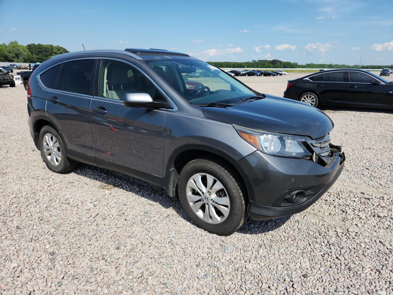 2012 Honda Cr-v Exl Silver vin: JHLRM4H7XCC026308