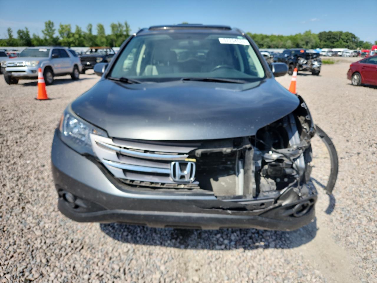 2012 Honda Cr-v Exl Silver vin: JHLRM4H7XCC026308