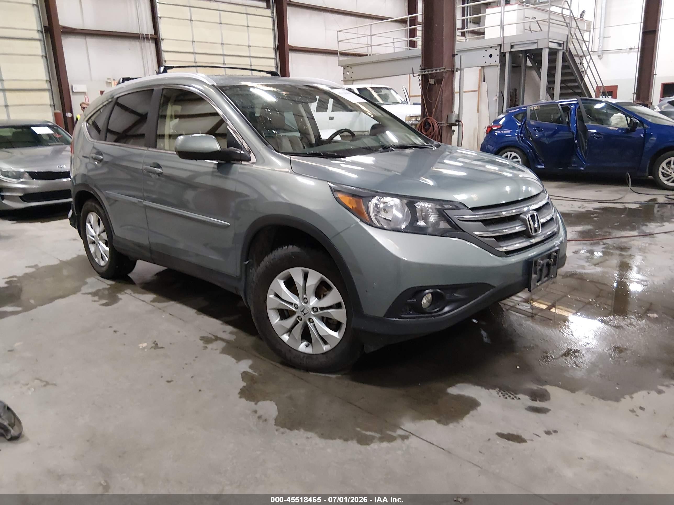 2012 Honda Cr-v Ex-l Teal vin: JHLRM4H7XCC026471