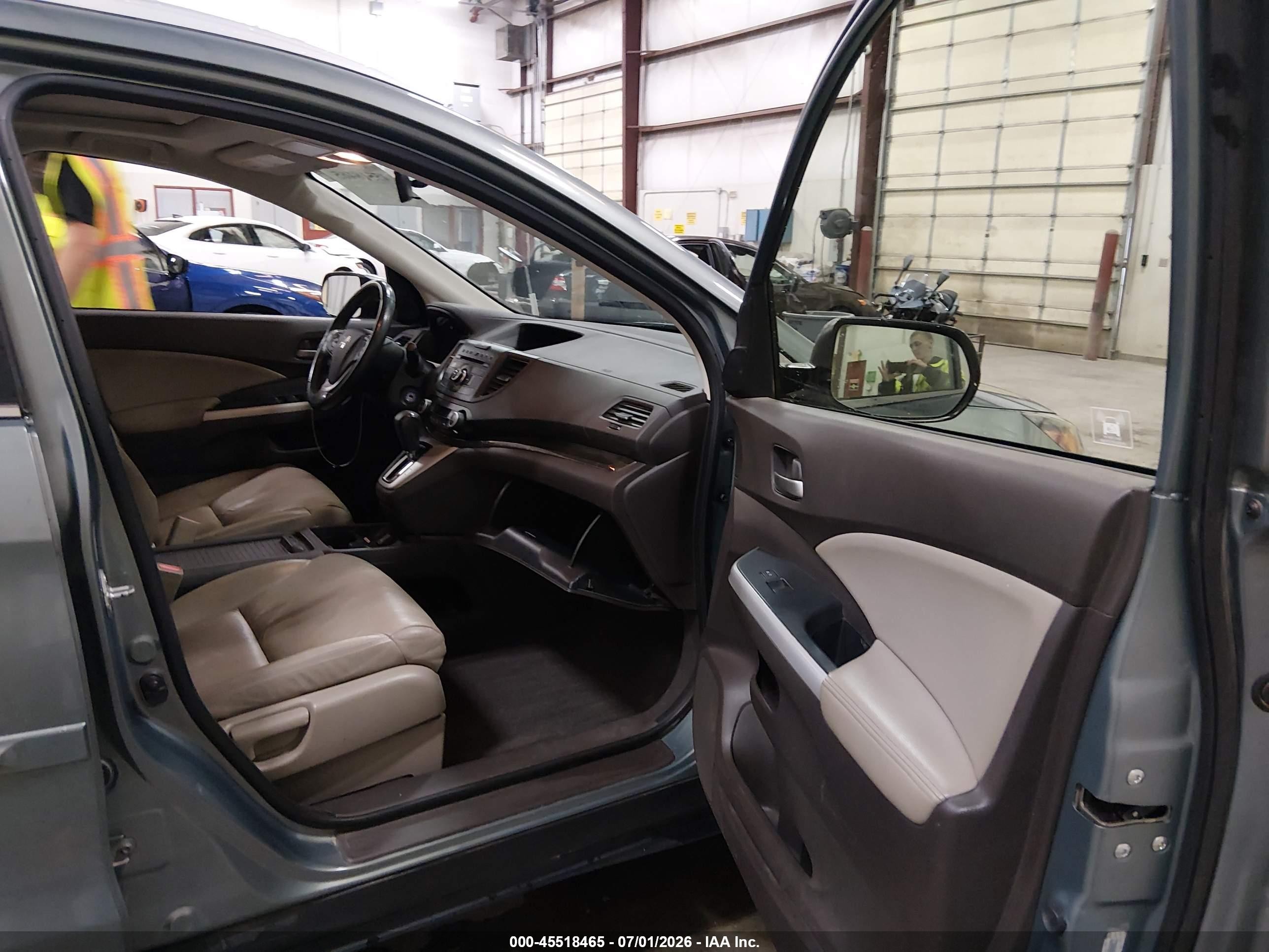 2012 Honda Cr-v Ex-l Teal vin: JHLRM4H7XCC026471