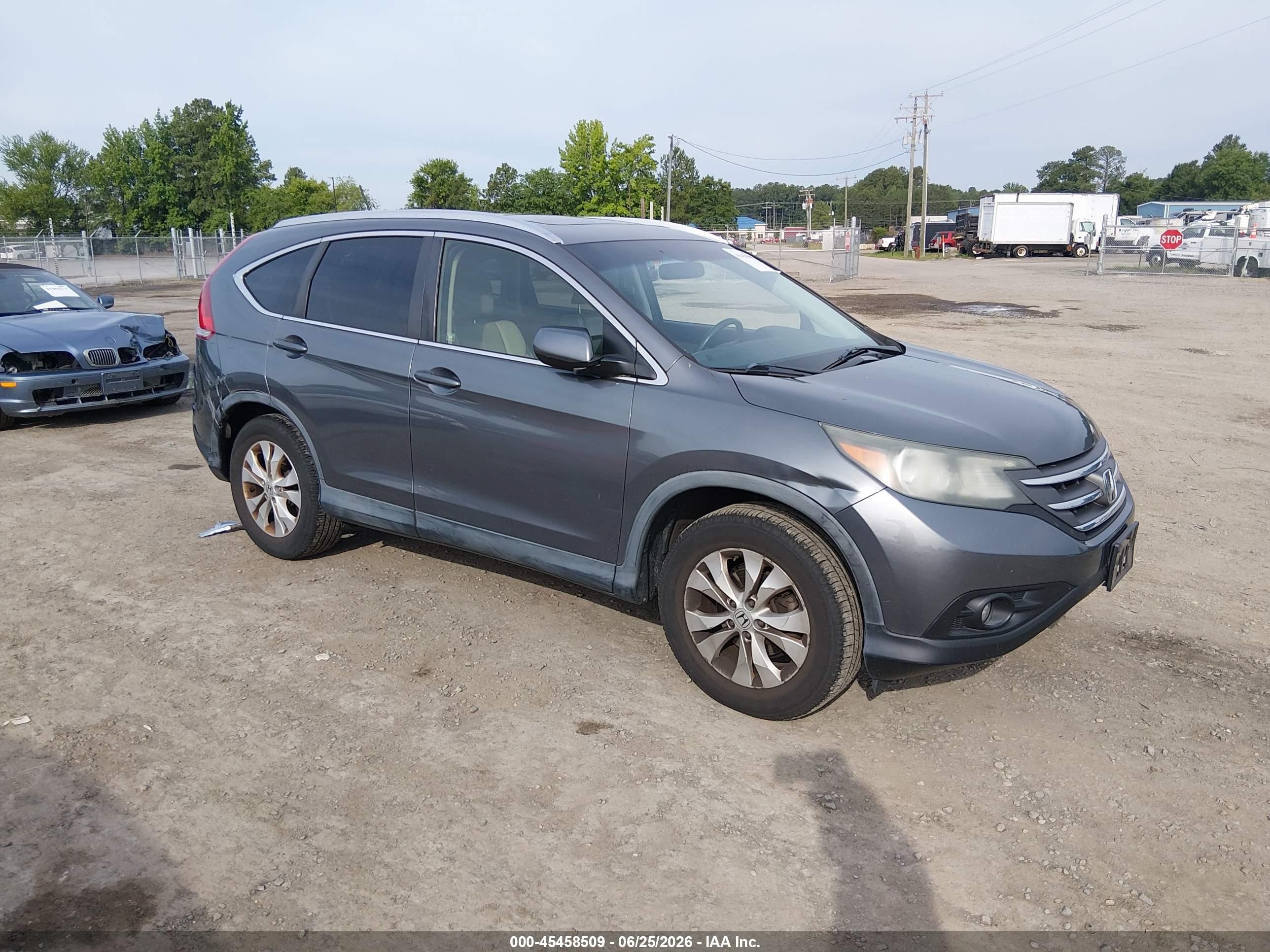 2012 Honda Cr-v Ex-l Silver vin: JHLRM4H7XCC028110