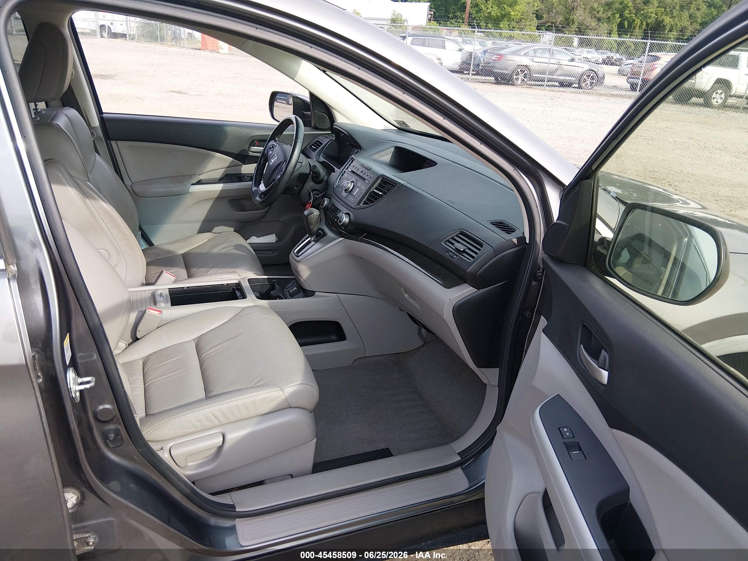 2012 Honda Cr-v Ex-l Silver vin: JHLRM4H7XCC028110