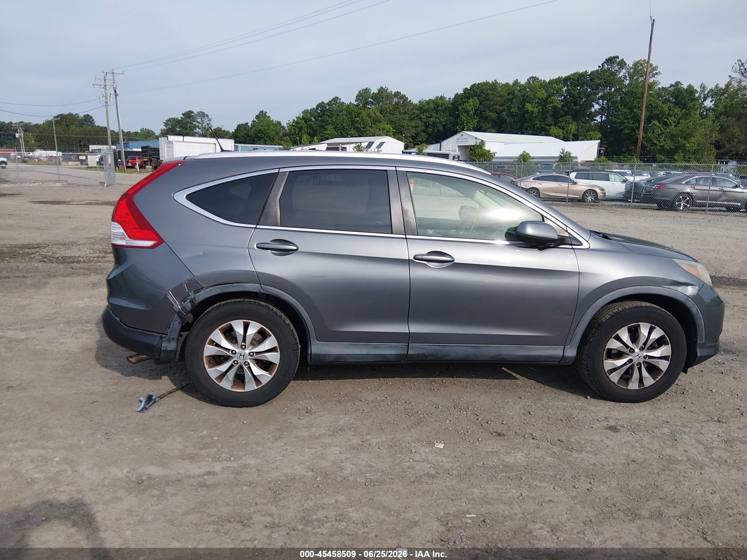 2012 Honda Cr-v Ex-l Silver vin: JHLRM4H7XCC028110