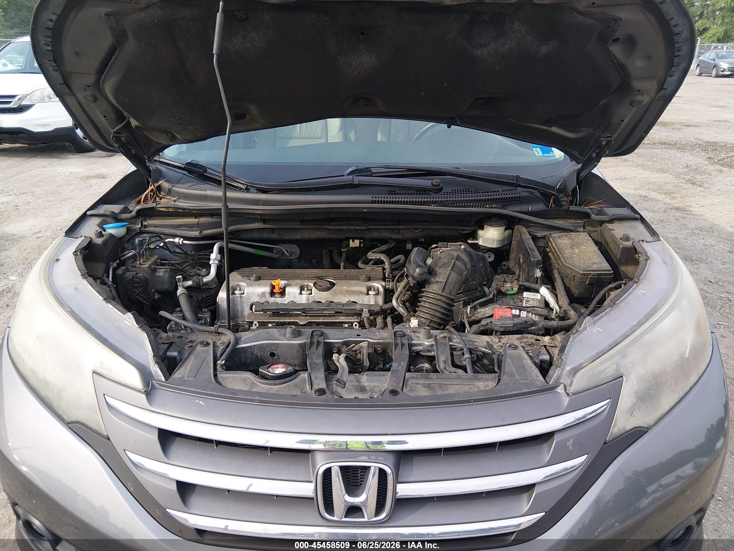 2012 Honda Cr-v Ex-l Silver vin: JHLRM4H7XCC028110